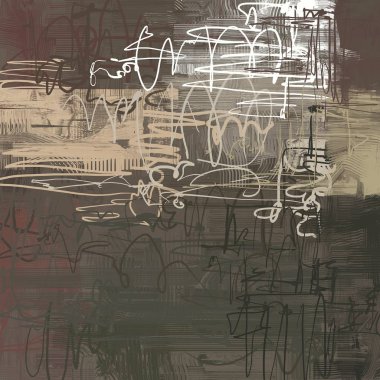 farklı Vintage desenleri ile grunge arka plan