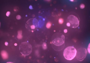 bokeh abstact arka plan ile galaksi