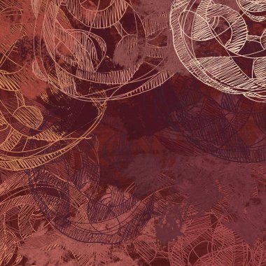 Kopya alanı ile soyut grunge desenli arkaplan