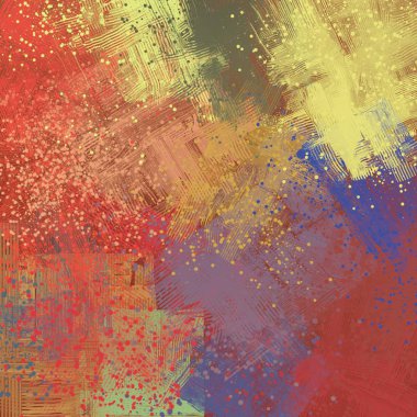 Farklı renk kalıplarına sahip soyut grunge arkaplanı