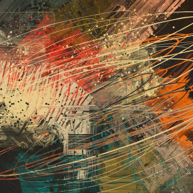 Farklı renk kalıplarına sahip soyut grunge arkaplanı