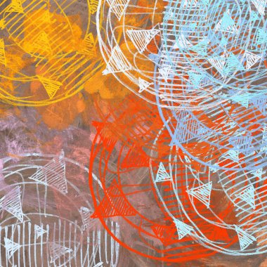 Kopya alanı ile soyut grunge desenli arkaplan