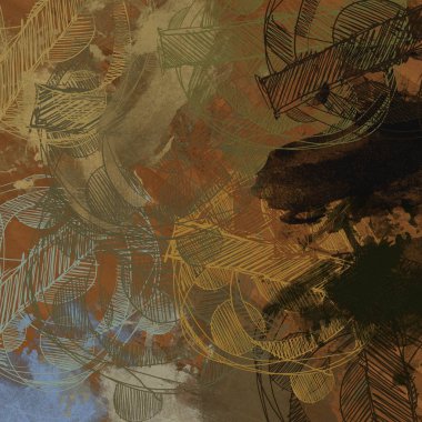 farklı desenler ile vintage grunge arka plan