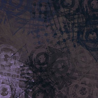 Kopya alanı ile soyut grunge desenli arkaplan