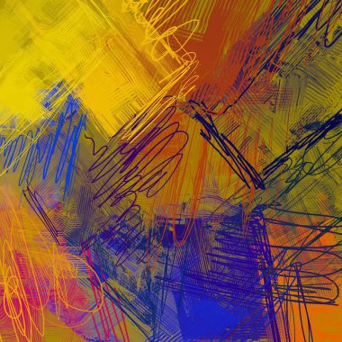 3 boyutlu illüstrasyon. Web modern fon. Renkli desen. Soyut geometrik şekiller. arkaplan.