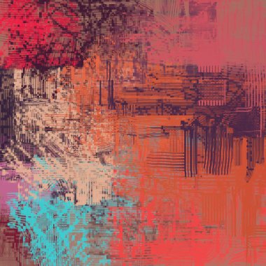 Farklı renk kalıplarına sahip soyut grunge arkaplanı