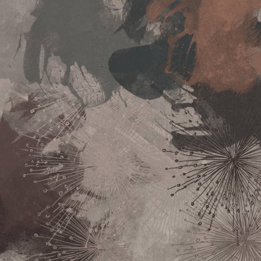 Kopya alanı ile soyut grunge desenli arkaplan