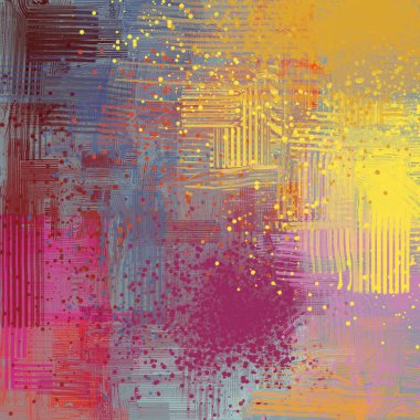 Farklı renk kalıplarına sahip soyut grunge arkaplanı 