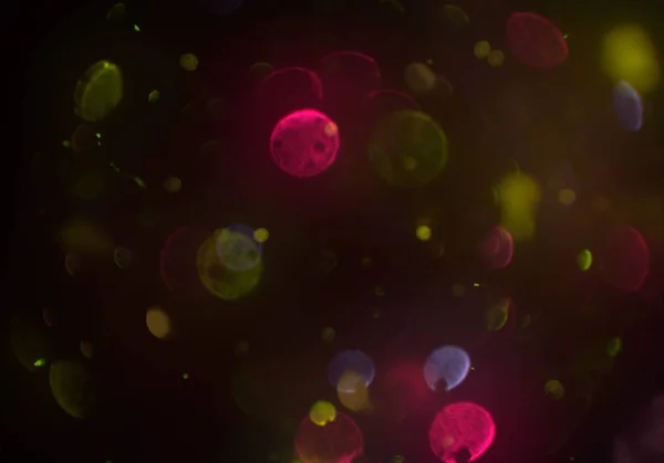 Fondo Pantalla Digital Con Luces Bokeh Brillantes — Foto de Stock