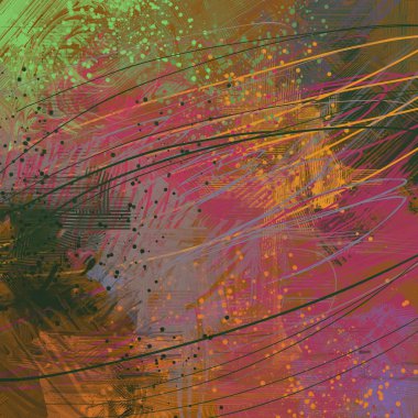 Farklı renk kalıplarına sahip soyut grunge arkaplanı