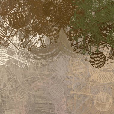 Kopya alanı ile soyut grunge desenli arkaplan