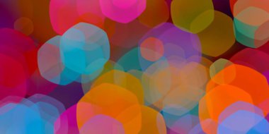 Bokeh çevreleri ile yapılan soyut sanatsal arka plan