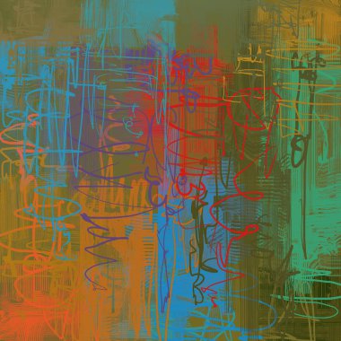 Farklı renk kalıplarına sahip soyut grunge arkaplanı