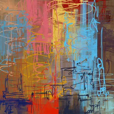 Farklı renk kalıplarına sahip soyut grunge arkaplanı