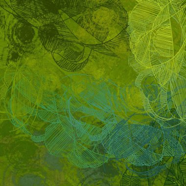 Kopya alanı ile soyut grunge desenli arkaplan