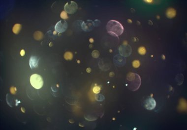 bokeh abstact arka plan ile galaksi