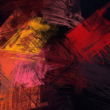 renkli fractal sanat arka plan