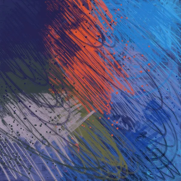 Абстрактный Синий Фон Краски — стоковое фото