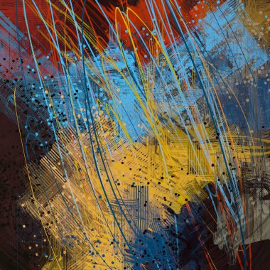 Farklı renk kalıplarına sahip soyut grunge arkaplanı 