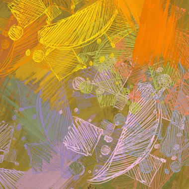 Yapraklarla soyut arkaplan