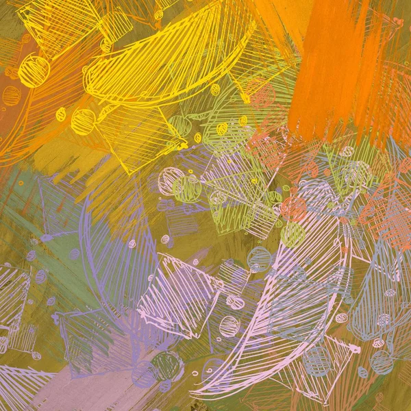 Yapraklarla soyut arkaplan