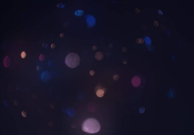 bokeh abstact arka plan ile galaksi