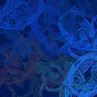 soyut mavi fraktal arkaplan