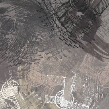 Kopya alanı ile soyut grunge desenli arkaplan