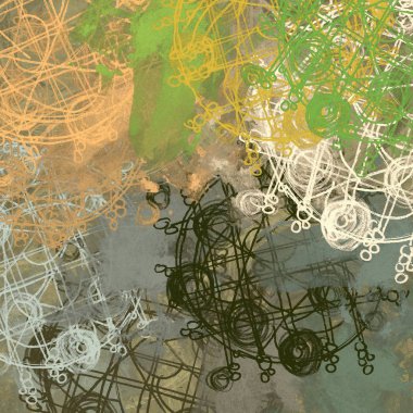 kopya alanı ile arka plan için sanatsal renkli illüstrasyon