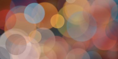 Bokeh çevreleri ile yapılan soyut sanatsal arka plan