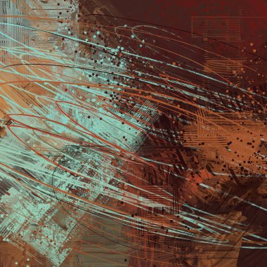 Farklı renk kalıplarına sahip soyut grunge arkaplanı 