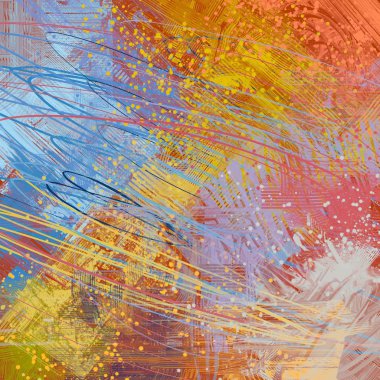 Farklı renk kalıplarına sahip soyut grunge arkaplanı 