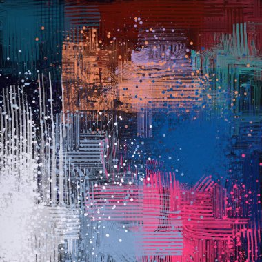 Farklı renk kalıplarına sahip soyut grunge arkaplanı 