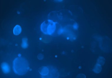 Soyut mavi bokeh arkaplanı
