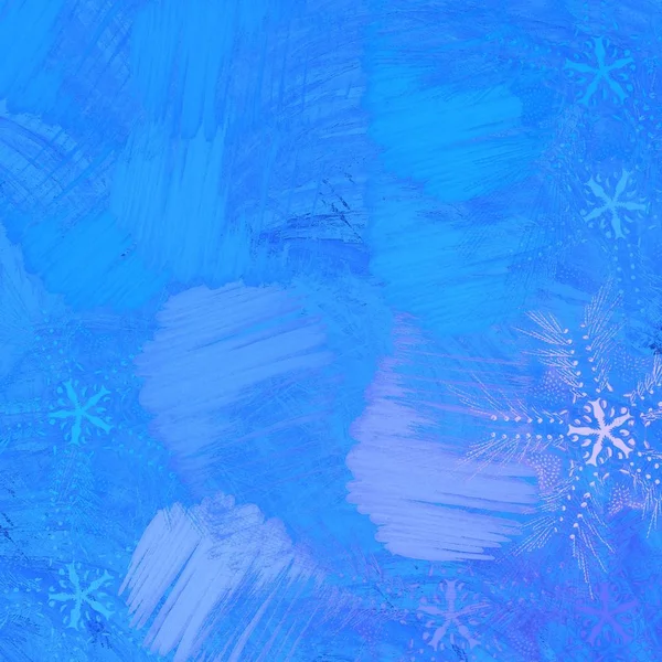 抽象的な青い水彩画の背景 — ストック写真