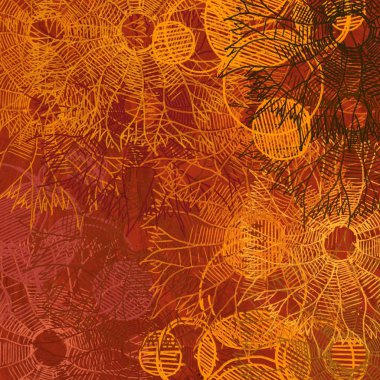 Klasik çiçek desenli.