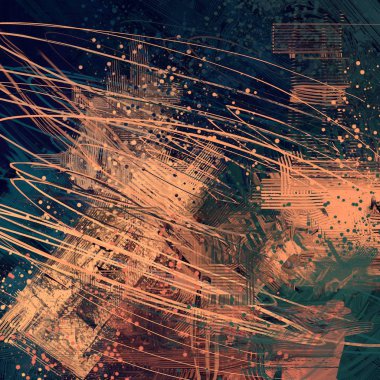 Farklı renk kalıplarına sahip soyut grunge arkaplanı