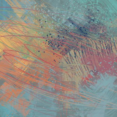 Farklı renk kalıplarına sahip soyut grunge arkaplanı