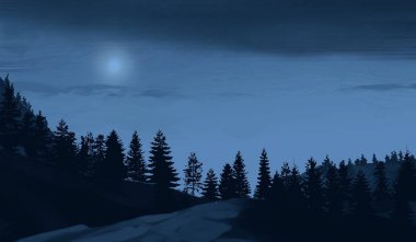 Dağları olan güzel dağ manzarası