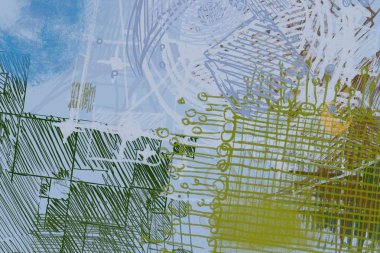 farklı desenlere sahip soyut grunge arkaplanı