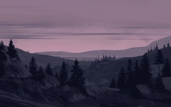 Красивый Горный Пейзаж Горами — стоковое фото