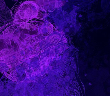 Metnin için alanı olan soyut fraktal arkaplan