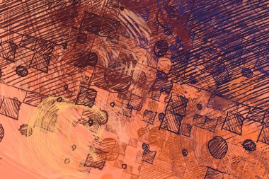 farklı desenlere sahip soyut grunge arkaplanı