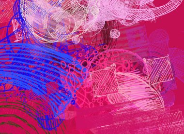 Metnin için alanı olan soyut fraktal arkaplan