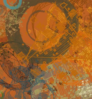 metin için alanı olan grunge arkaplanı