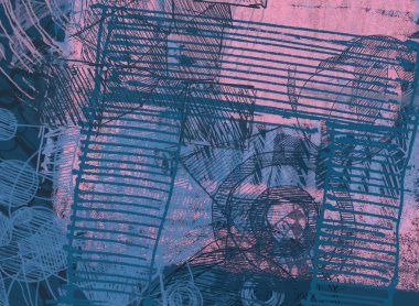 Grunge desenleri ile soyut arka plan