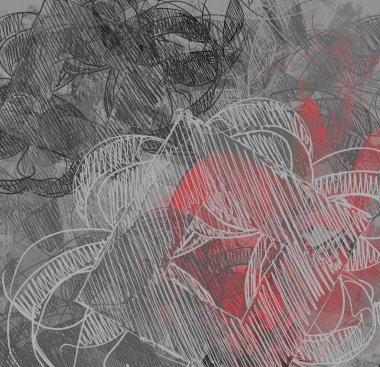 Vintage desenleri ile soyut arka plan