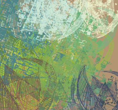 Vintage desenleri ile soyut arka plan