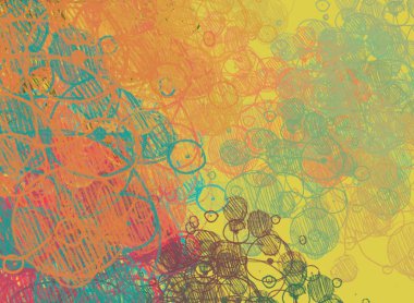 Vintage desenleri ile soyut arka plan