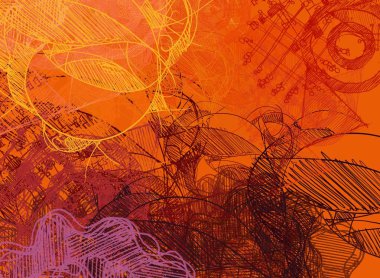 Vintage desenleri ile soyut arka plan